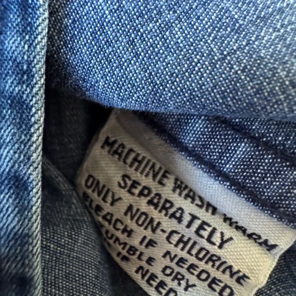 Faconnable Denim-Blue 100% Cotton Blouse in Size XL - Picture 7 of 10